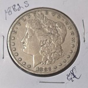 1882 S Silver Morgan Dollar - VF