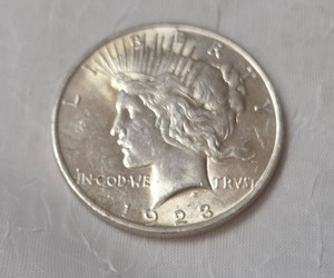1923 Silver Peace Dollar - AU