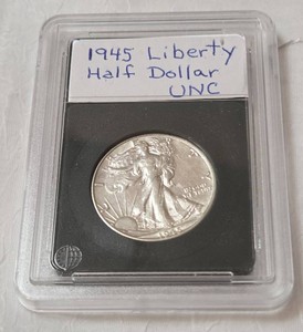 1945 Silver Liberty Half Dollar - UNC.