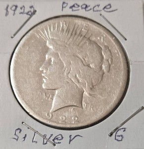 1922 Silver Peace Dollar - G