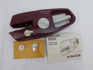 Handheld Sewing Machine - Singer Button Magic Mini Stitcher & Button Sewer