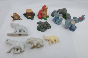 Elephant Figurines & Woodland Decor (Lot of 11)