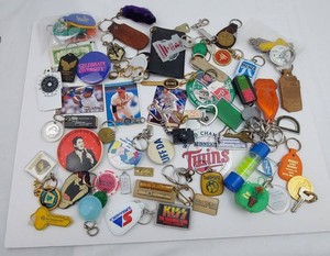 Vintage Keychain Collection - Sports, Advertising, Souvenir & Novelty Mixed Lot