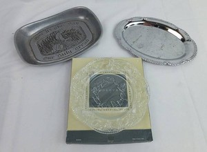 Decorative Plates & Trays - Brookhurst Crystal Plate (Lot of 3)