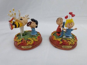 Peanuts Tabletop Figurines - Bradford Exchange Give Thanks Collection (Lot of 2)