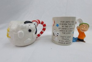 Peanuts Character Mugs - Hallmark Snoopy & Charlie Brown (Lot of 2)