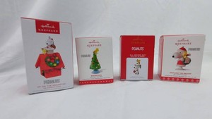 Peanuts Christmas Ornaments - Hallmark Keepsake Set (Lot of 4), 2015-2022
