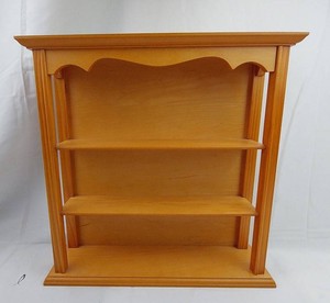 Wooden Wall-Mount Display Shelf - 3-Tier Display Storage