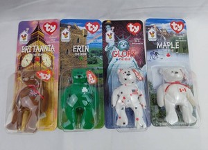 Beanie Babies - Ty McDonalds Britannia, Erin, Glory & Maple Bears (Lot of 4)