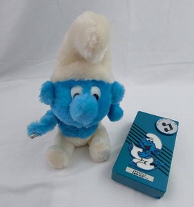 Smurf Collectibles - Plush Figure & Electronic Device (Lot of 2)