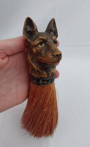 Decorative Dog Head Brush - Novelty Canine Duster