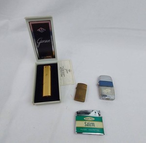 Vintage Cigarette Lighters - Geneve Electronic & Salem (Lot of 4)