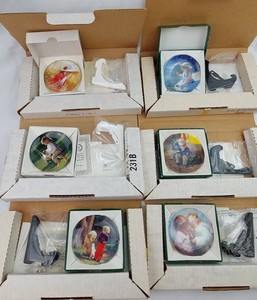 Decorative Collector Plates - Illustrated Wall Plates (Lot of 6)