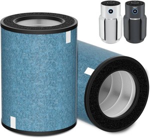 2 Pack HP302 Replacement Filter for NeverChange Shark Air Purifier MAX