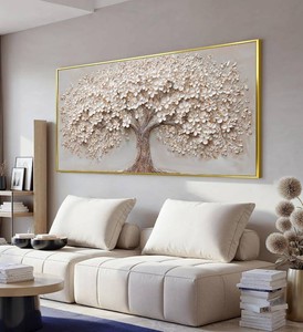 $180 Gold Framed Large Modern Canvas Wall Art Decor Prints Oversized Wall Art Pictures for Living Room Tree of Life Wall Art Prints Artwork for Walls Bedroom Office 29 X 58Printed Decorative Painting