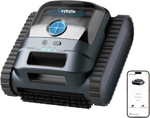 $500 Cordless Robotic Pool Vacuum Cleaner, APP Support, Blue