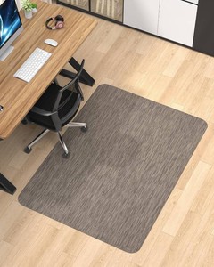 Blvornl Office Chair Mat for Hardwood Floor, 35.447.2 Desk Computer Chair Mat for Hard Wood, Large Anti-Slip Hard Floor Protector Rolling Chair Mat, PVC Mat Desk Rug for Office and Dark Brown