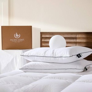 Pacific Coast Premium Goose Feather & Down Bed Pillows King Size 2-Pack, Hotel Quality Collection, Medium-Firm Pillow for Side & Back Sleepers