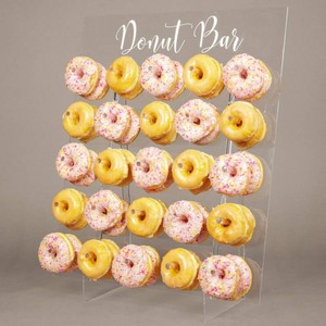 Donut Wall Display Stand - Acrylic Donut Stand Holds 50 Donuts  XL Donut Board Display  Large Donut Wall Stand for Party & Wedding Decor  Donut Holder Stand Party Dessert Display Stands