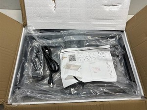 Pc stand, contains all pieces, with built in outlet, unknown model