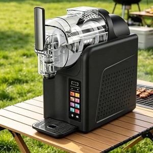 $222 Slushie Machine, 2L Fro-Zen Drink Maker with Adjustable Temperature, LED Display, Auto-Clean, 7-in-1 for Ice Cream, Frapp s, Milkshakes, Fro-Zen Margaritas SingleBowl-Black