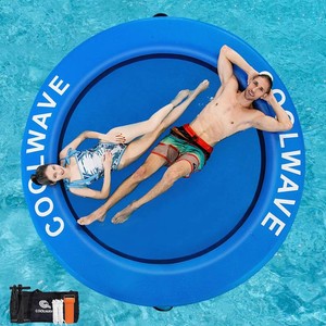 $250 COOLWAVE Inflatable Water Hammock, Round Floating Dock for Adults
