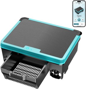 $250 Pool Skimmer Robot,Over-Ground Robotic Pool Cleaner,Solar Powered Pool Vacuum,24H7D Continuous Cleaning, 180-um, 3L Basket,APP Support