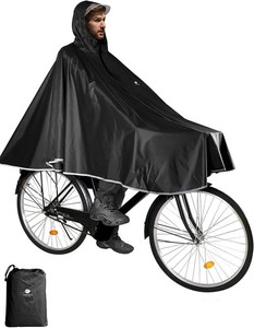 ANYOO Waterproof Rain Poncho Bike Bicycle Rain Capes Lightweight for Adults