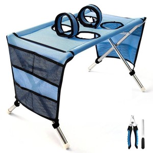 Foldable Grooming Hammock With Stand For Small Dogs & Cats Dog Hanging Harness For Nail Trimming Bathing Ideal For Home And Salon Daily Grooming