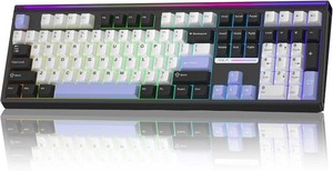 Aula H108 Wireless Silent Mechanical Keyboard with Number Pad Hot Swappable