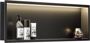 $189 Stainless Steel Led Shower Niche Black 36 X 12 No Tile Needed