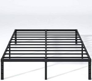 NEW JETO Metal Bed Frame,Queen Size Bed Frame with Storage Space,18 Inch