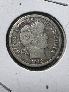 1912 US BARBER DIME