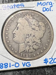 1881-O US MORGAN SILVER DOLLAR