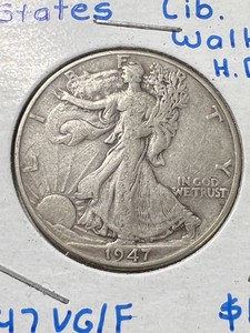 1947-D US WALKING LIBERTY HALF DOLLAR