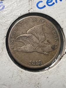 1858 US FLYING EAGLE CENT