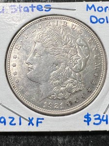 1921-D US MORGAN SILVER DOLLAR