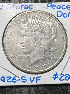 1926-S US PEACE SILVER DOLLAR