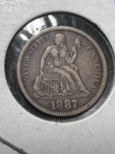 1887-S US SEATED LIBERTY DIME