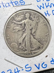 1934-S US WALKING LIBERTY HALF DOLLAR