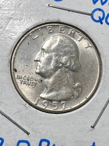 1957-D US WASHINGTON QUARTER