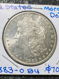 1883-O US MORGAN SILVER DOLLAR BU