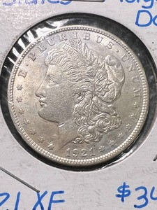 1921 US MORGAN SILVER DOLLAR