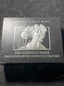 2024 AMERICAN SILVER EAGLE IN ORIGINAL MINT BOX