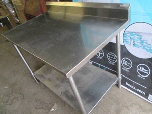 Stainless steel NSF food prep table, 48 x 30 inch top