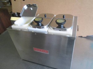 3 Compartment NSF scoop condiment dispenser