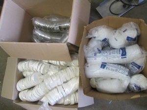 Lot of assorted cups and lids