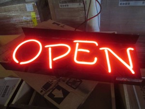 Neon open sign