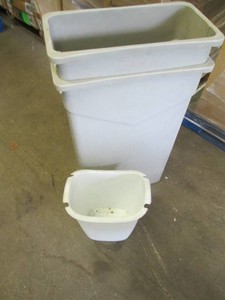 Commercial trash cans