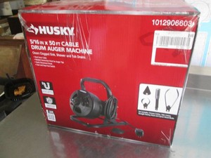 Husky 516 x 50 foot cable drum auger machine